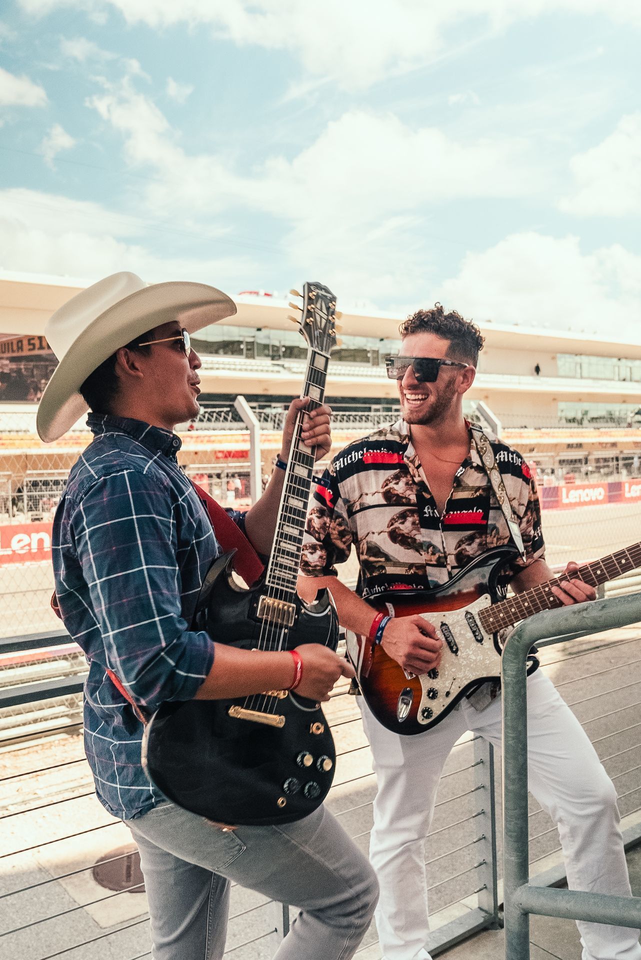 Jordan Miller at Formula 1 USGP - 2023 - photo 6 MIXMODE (DJ Jordan Miller & Kristian Cruz) - country EDM hybrid duo - performing at Formula 1 US Grand Prix 2023, Austin TX.