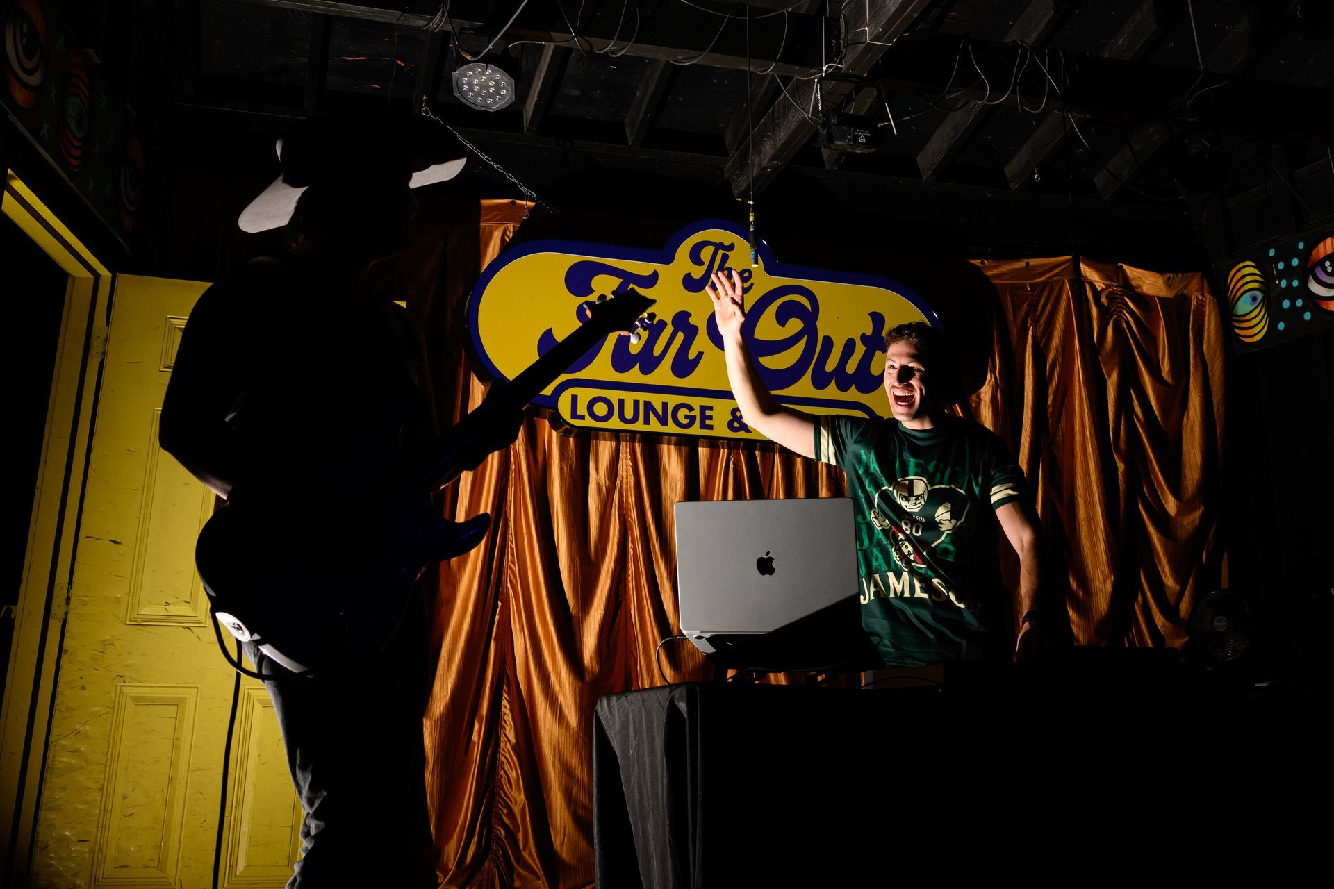 Jordan Miller live at Far Out Lounge, Austin, TX - photo 4 MIXMODE (DJ Jordan Miller & Kristian Cruz) performing country EDM hybrid duo set at Far Out Lounge in Austin, TX on Nov 14, 2025. Boots N' Beats 2025 Tour.